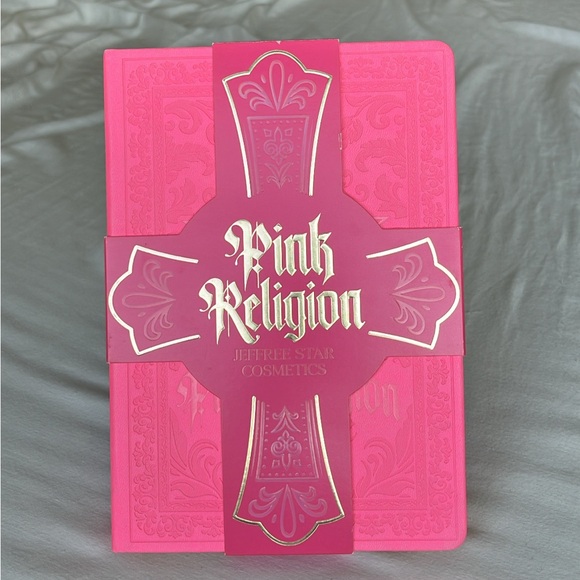 Jeffree Star Cosmetics Pink Religion Limited Edition eyeshadow palette NWT. - Picture 2 of 8